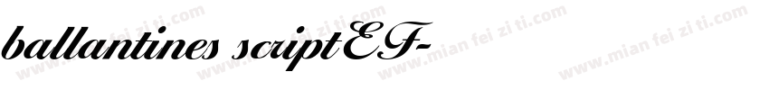 ballantines scriptEF字体转换